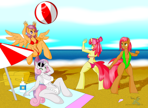 Apple Bloom Pregnant Porn - 2093741 - adult, anthro, apple bloom, armpits, artist:dekomaru, babs seed,  ball, beach, beach ball, beach towel, bikini, breasts, clothes, cutie mark  crusaders, derpibooru import, older, one-piece swimsuit, scootaloo,  suggestive, sweetie belle, swimsui