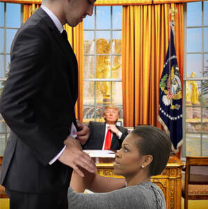 Michelle Obama Blowjob Porn - Kissing Prank - WHITE HOUSE EDITION : r/h3h3productions