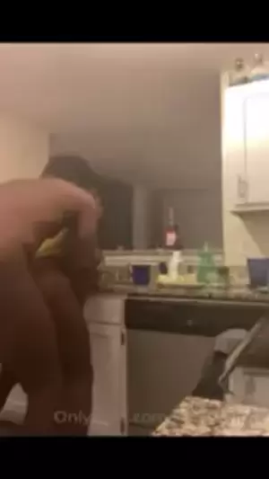 ebony shemale kitchen - hot ebony tgirl fucks in da kitchen | xHamster