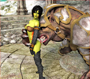 3d Monster Porn Blog - inter porn where two ugly monsters are fingering some slut