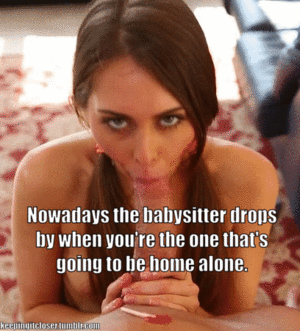 Babysitter Porn Captions Facial - babysitter - Porn With Text