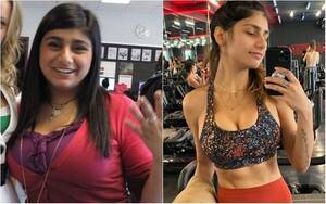 Before After Porn Stars Who Got Fat - Ex-pornstar Mia Khalifa Weight Loss Journey: Here's What Mia Khalifa Looked  Life Before Loosing 22 kg; WATCH Her Before-After PICS!