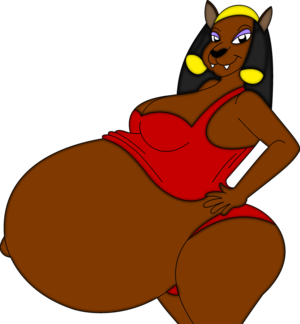 aladdin preggo porn - 17026 - suggestive, artist:christ jackson, mirage (aladdin), cat, feline,  mammal, anthro, aladdin (disney franchise), aladdin the animated series,  disney, bare belly, barely covered, breasts, clothes, egyptian, fangs,  female, high res, hyper, hyper