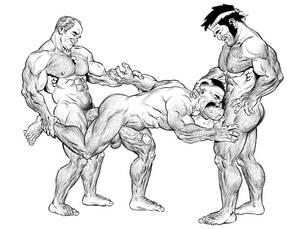 Cartoon Anal Sex Art Drawings - Gay Anal Sex Drawings | Gay Fetish XXX