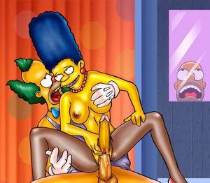 Marge Simpson Porn Comics Doggystyle - Krusty the Clown Fucks Marge and Gets a Blowjob from Lisa!