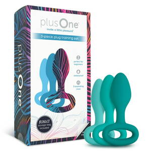 forced butt plug anal sex - plusOne 3 piece Butt Plug Training Set, Waterproof - Walmart.com