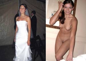 Bride Nude Before And After Sex - Dressed Then Undressed : Photo