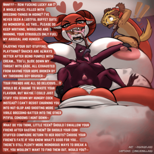 Cock Vore Porn Captions - HxM/H] No amount of toys will sate her hunger~ [Futanari] [Furry]  [Giantess] [Size difference] [Oral vore] [Cock vore] [Noncon] [Sinverse] :  r/yiffcaptions