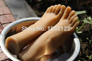foot health - New arrival Brown Sexy girl's silicone feet sex toy women female foot  fetish toys rubber porn