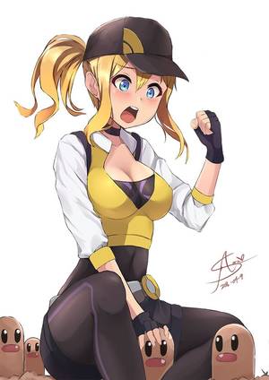 Black And White Pokemon Girl Porn - PokÃ©mon - Female Trainer [Go] and 050 Diglett art by Aori Sora (Sankaku