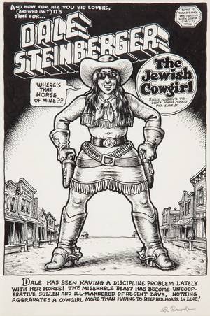 Jewish Girls Porn Comic - Dale Steinberger, The Jewish Cowgirl, originally published in Big Ass Comics  #1 (1969)