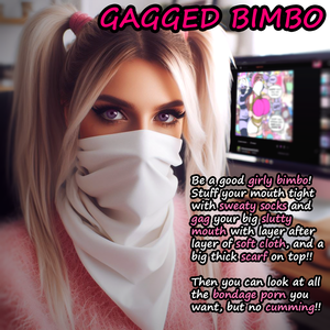 Gagged Porn Captions - Gagged Bimbo by MuffledFun on DeviantArt