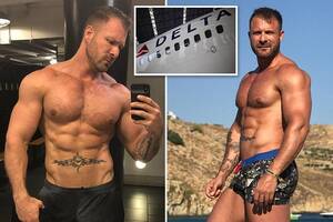 Delta Airlines Porn - Delta Airlines flight attendant caught 'romping with porn star Austin Wolf  in plane loo' | The Sun