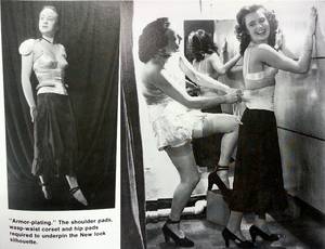 1940s Vintage Lingerie Porn - Amazing lingerie used to create the New Look silhouette in the 1940s.