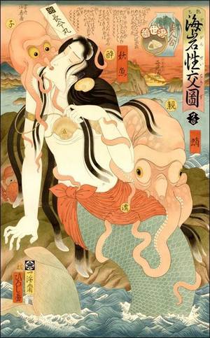 japanese octopus porn - japanese illustration woman octopus - Google Search