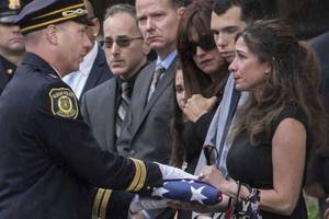 Homemade Porn Watervliet Ny - Acting Chief of the Albany Police Department Robert Sears hands the flag  that was dropped on
