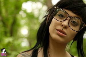 glasses teen pornstars - HD wallpaper: Suicide Girls, women with glasses, piercing, pornstar, model  | Wallpaper Flare