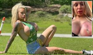 Implants - Porn star whose 32JJ boob implant EXPLODED shares gross clip of her  draining pus from her own breast | Daily Mail Online
