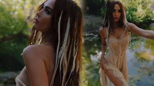 Megan Fox Porn Caption Trap - Megan Fox leaves little to the imagination as she goes completely naked  under sheer dress - Mirror Online