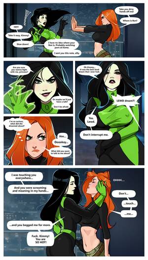 hot lesbian shemale kim possible - Kim and Shego: Date on the Roof comic porn | HD Porn Comics