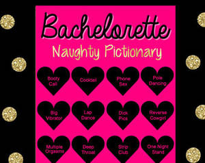 dirty party games - Bachelorette Pictionary - Dirty Pictionary - Bachelorette Party Games -  Naughty Pictionary - Bachelorette Games -