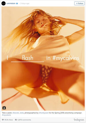 forced upskirt - Calvin Klein Attacked For Upskirt Photo, Creates Successful Ad | Fstoppers