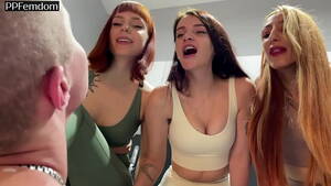 group foot slave - Group Foot Worship Femdom - One Slave Serves The Bare Feet Of Three  Mistresses - XVIDEOS.COM