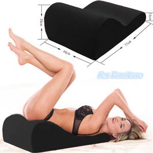 homemade sex wedge - Black S-type Sex Wedge Sex Chair Porn Sofa Erotic Bed Love Pillow Couples  Pad