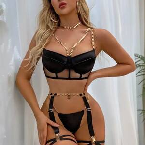 Chain Porn Star - King Mcgreen Star Lingerie With Chain Strap Sexy Porn Underwear Women Body  5-Piece Sensual Erotic Sets Fine Intimate Garter - Buy King Mcgreen Star  Lingerie With Chain Strap Sexy Porn Underwear Women