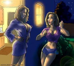 John Persons Batgirl Porn - How white curvy chick takes a bath day dreaming of big black cock fucking  her - CartoonTube.XXX