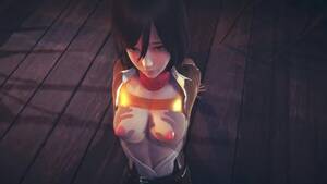 big boobs anime attack on titan - Attack on Titan] Busty teen Mikasa fucks hard in POV cartoon scene