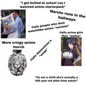 hentai halloween anime - I got bullied at school cuz I watched anime starterpack : r/starterpacks