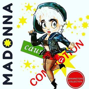 Animated 1980s Queens - Madonna Tattoo, Madonna 80s, Warrior Queen, Pop Art, Celebrity Caricatures,  Dance Music, Film Movie, Fanart, Marilyn Monroe