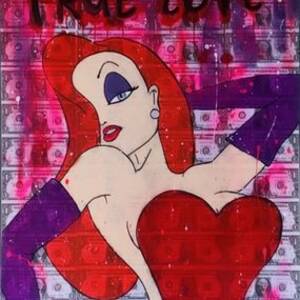 Indian Cartoon Porn Jessica Rabbit - â–· Jessica rabbit by Lussy, 2023 | Painting | Artsper