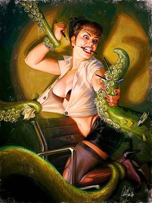 Leia Tentacle Porn - Tentacle porn artist attack!