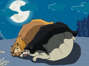 Fat Furry - fat Kate and Humphrey - by HectortheWolf