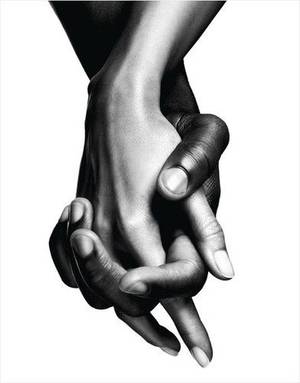 interracial couples holding hands - intertwined hands - so beautiful