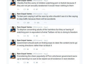 Banning Porn - Government bans porn in India! Here's how Ram Gopal Verma reacted