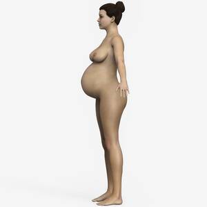 3d pregnant girls naked - Realistic Pregnant Woman With Genital 3D Model in Woman 3DExport