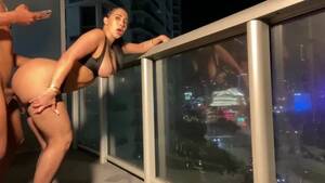 Balcony Fuck - Porn Babe Big Ass Hard Fucked On Hotel Balcony - FAPCAT