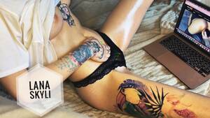 Girls Watching Porn Alone - Skinny Girl Masturbates her Pussy while Watching Porn while she is alone at  Home - Pornhub.com