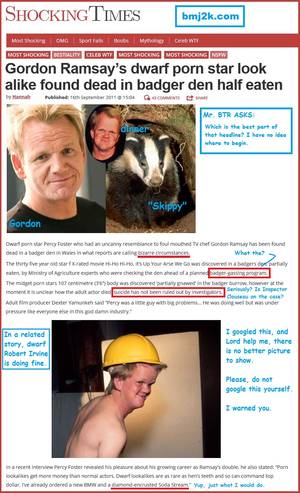 dwarf - Imponderable #127: The Strange Death of Dwarf Ramsay | Mr. Blog's Tepid Ride