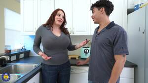 busty mommy - Busty mom is more than curious to see what her stepson hides under those  pants - Hell Moms