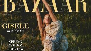 Gisele Girls Do Model - Gisele BÃ¼ndchen US Harper's Bazaar February 2024 - theFashionSpot