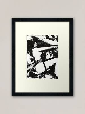 interracial nude art - Interracial Threesome Urban Modern Art Nude Woman Porn Black White Erotic\