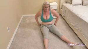 big tit milf yoga - AuntJudy's - 40yo Big Tit MILF Cameron Skye's busty yoga workout watch  online