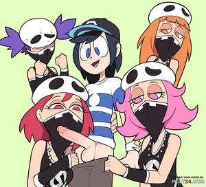 cartoon porn team - Trainer vs Team Skull porn comic - the best cartoon porn comics, Rule 34 |  MULT34