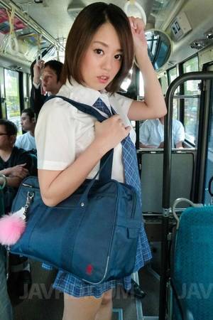 japanese schoolgirl bus - Japanese Schoolgirl Stockings - Yuna Satsuki Asian has firm cans touched  and sucks dicks in bus ...