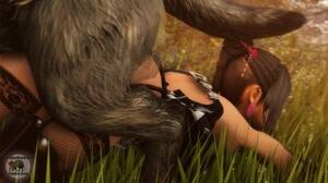 Canine Porn - My cunt aches for your canine cock! - 3D Porn