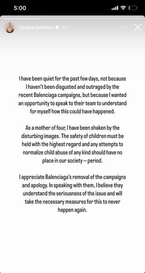 Dove Cameron Porn Bondage - Kim Kardashian â€œstatementâ€ on Balenciaga's ad campaign sexualizing children  : r/Fauxmoi